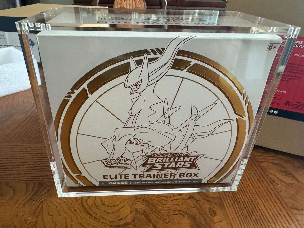 1x EVORETRO Acrylic Case for Pokemon ETB with Magnetic Lid - PTC Collectibles