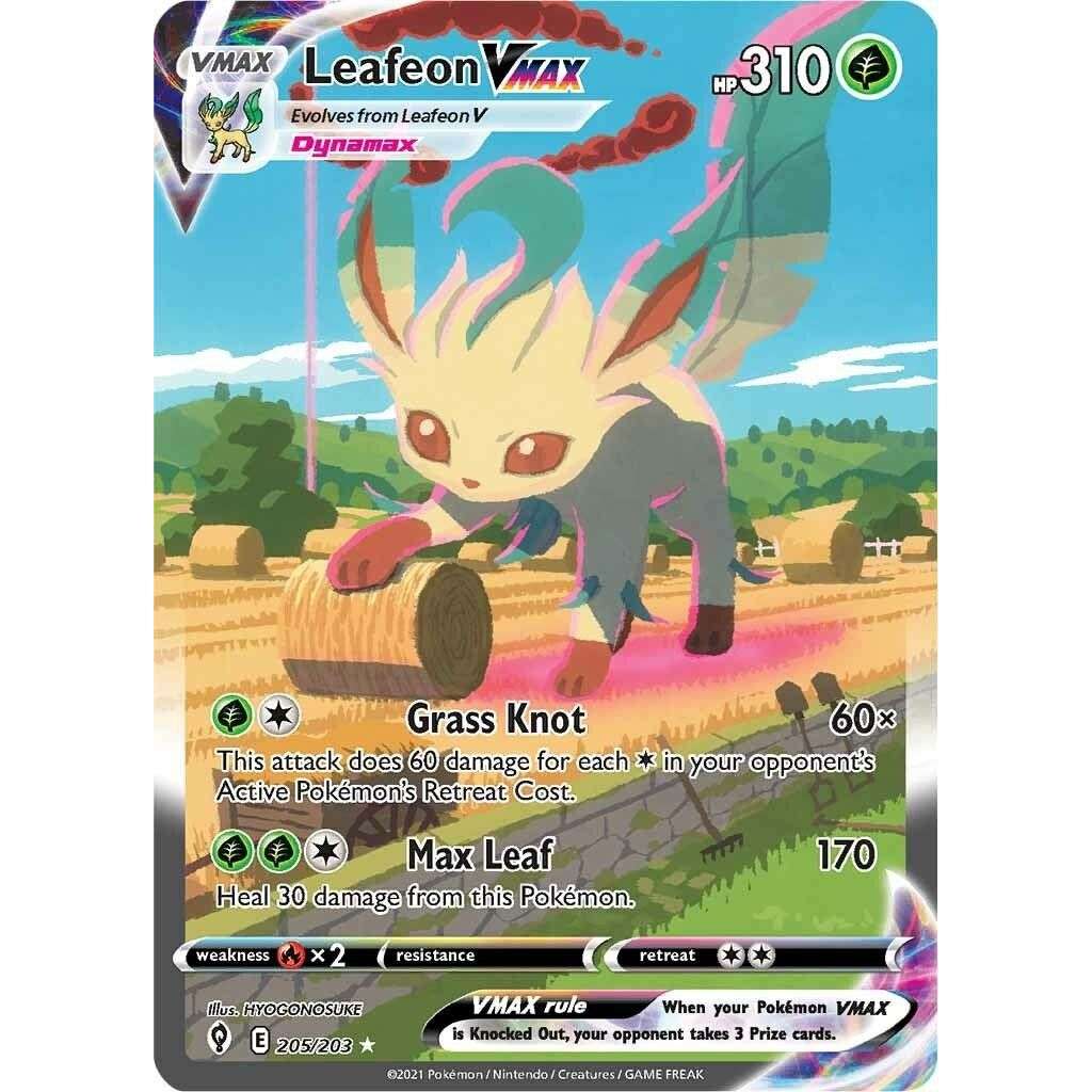 Leafeon VMAX (Alternate Art Secret) (205/203) (SWSH07) - Premier Trading Cards