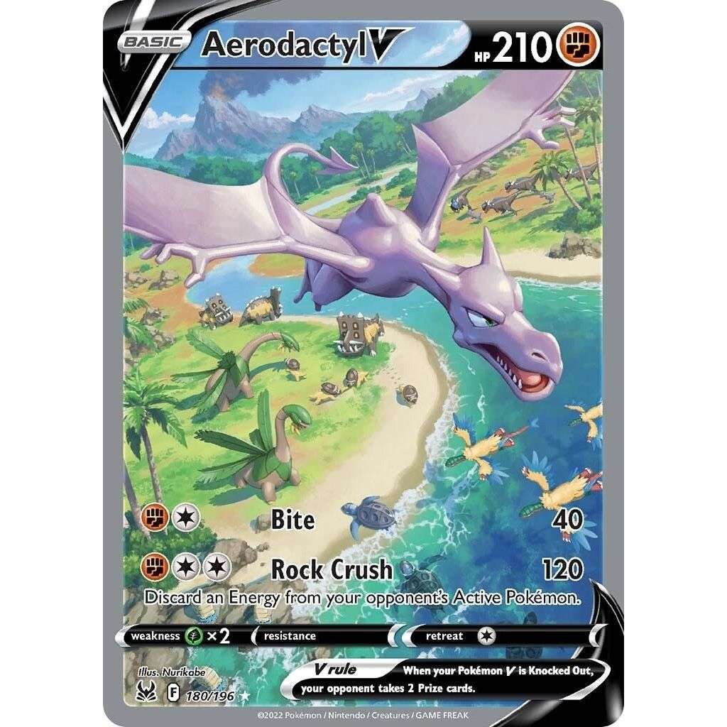 Aerodactyl V (Alternate Full Art) (180/196) (SWSH11) - Premier Trading Cards