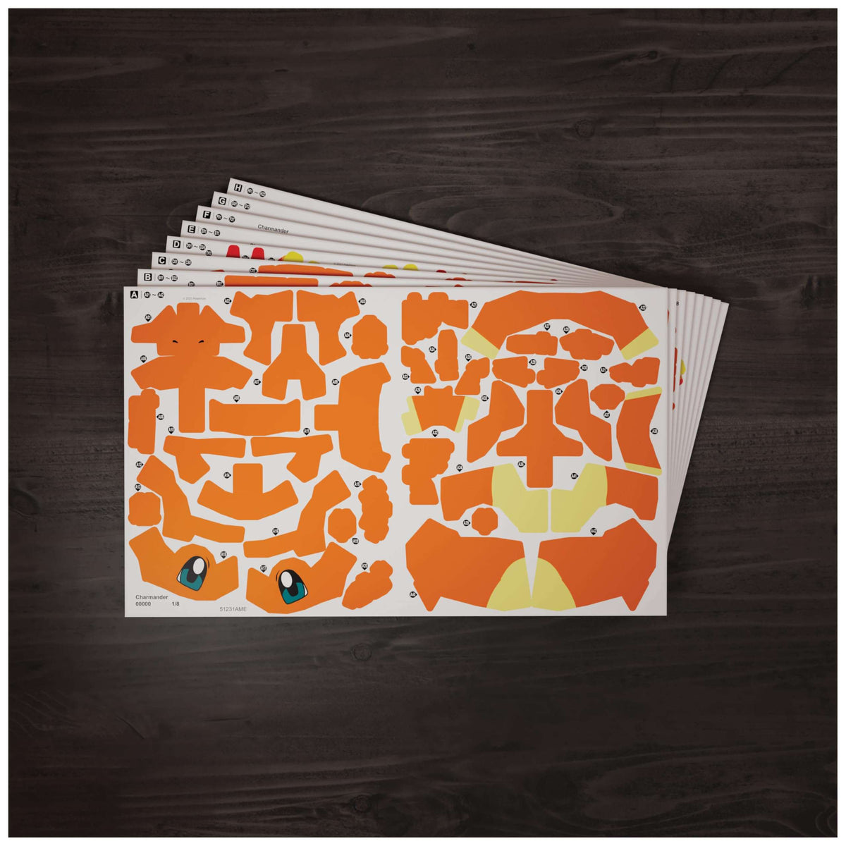 4D Build Pokémon Charmander 3D Puzzle Model Kit, Desk Décor, Shelf Display 🍁 All In One Marketplace Canada - PTC Collectibles