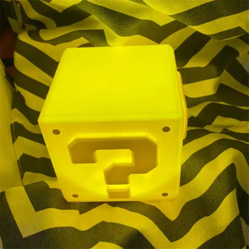 Mario "?" Cube Bedroom Bedside Lamp Home - Premier Trading Cards