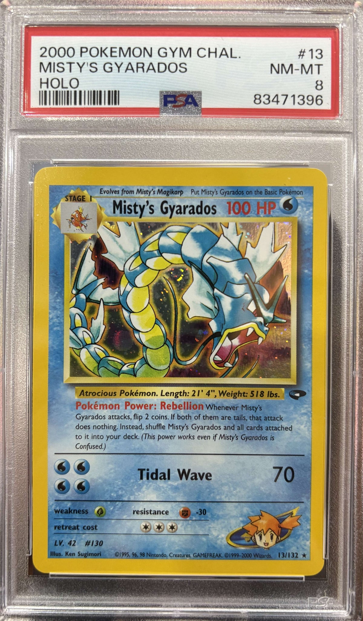 Misty's Gyarados Holo - PSA 8 - 13/132 - Premier Trading Cards