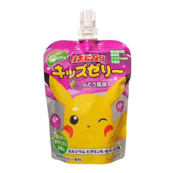Lipovitan Pokémon Kids Jelly Grape Flavor 136g (Japan) - Premier Trading Cards