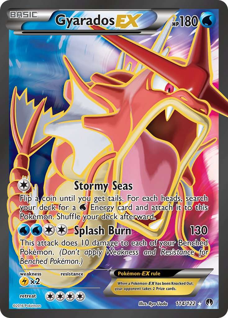 Gyarados EX - 114/122 - Full Art Shiny Rare BREAKpoint - Premier Trading Cards
