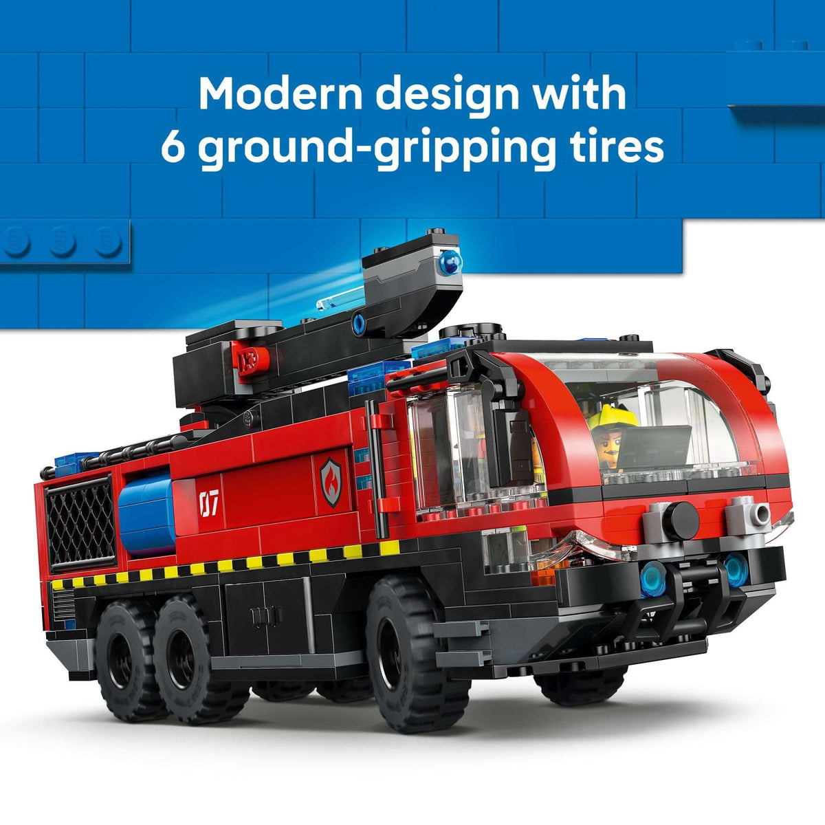 LEGO City Airport Fire Truck Kids Building Toy - Pretend Play Emergency Vehicle for Boys & Girls, Ages 7+ - Fire Engine Toy W/ 4 Firefighter Minifigures - Gift Idea for Birthdays - 60499 🍁 All In One Marketplace Canada - PTC Collectibles