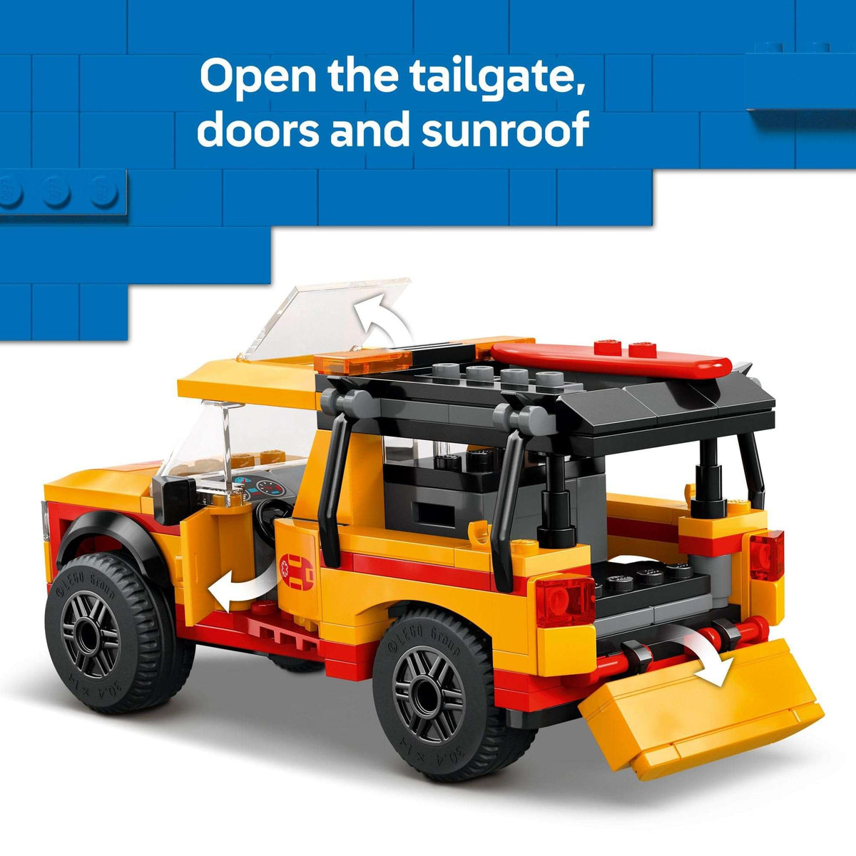 LEGO City Lifeguard Beach Rescue Truck Toy - Building Toy for Kids, Boys and Girls, Ages 6+ - Includes 2 Minifigures, Shark Toy - Gift for Beach-Loving Kids - 60453 🍁 All In One Marketplace Canada - PTC Collectibles