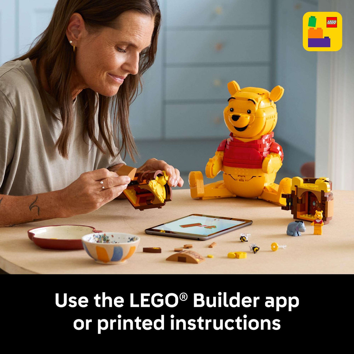 LEGO Disney Winnie the Pooh Building Set - Home, Office or Book Shelf Decor for Adult Fans, Ages 18+ - with Eeyore Figure - Collectible Disney Gift - 43300 🍁 All In One Marketplace Canada - PTC Collectibles