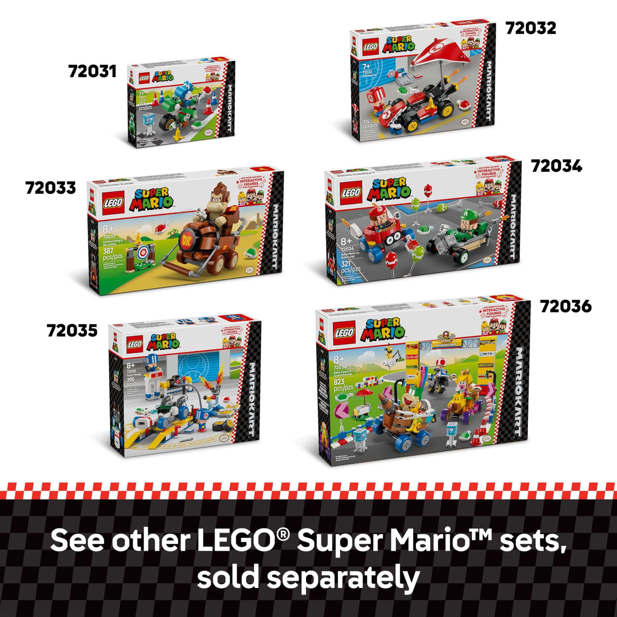LEGO Super Mario: Mario Kart Standard Kit - Collectible Toy Building Set for Kids, Boys and Girls, Ages 7+ - Nintendo Mario Kart Toy for Fans - Gift Idea for Birthdays - 72032 🍁 All In One Marketplace Canada - PTC Collectibles