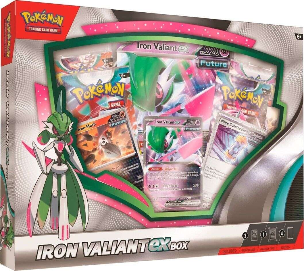 Pokemon Roaring Moon/Iron Valiant EX Box (Pre-Order) - Premier Trading Cards