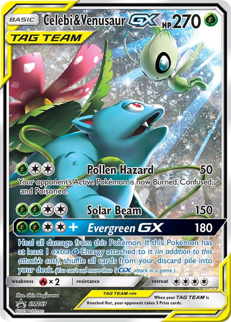 Celebi & Venusaur GX - SM167 - SM Promos - Pokémon - Premier Trading Cards