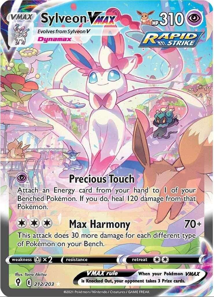 Sylveon VMAX (Alternate Art Secret) (212/203) (SWSH07) - PTC Collectibles