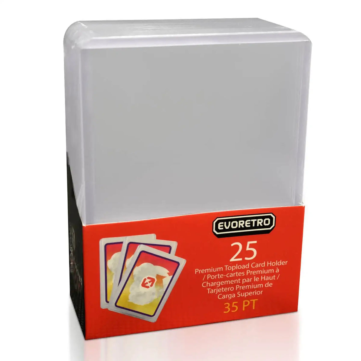 EVORETRO 3x4 Toploader, 25 Pack - Premier Trading Cards