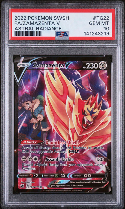 Zamazenta V - TG22/TG30 - Ultra Rare - Astral Radiance PSA 10 - Premier Trading Cards
