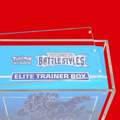 1x EVORETRO Acrylic Case for Pokemon ETB with Magnetic Lid - PTC Collectibles