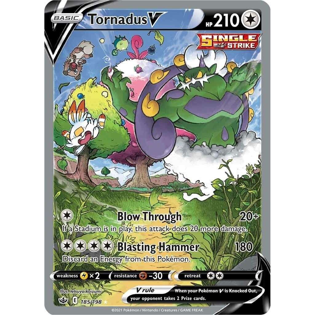 Tornadus V (Alternate Full Art) (185/198) (SWSH06) - Premier Trading Cards