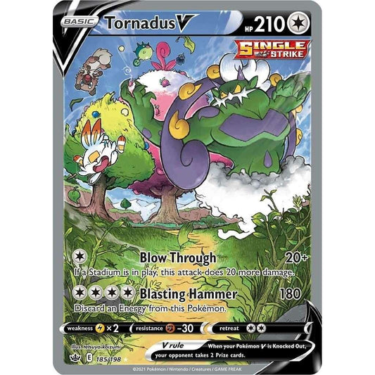 Tornadus V (Alternate Full Art) (185/198) (SWSH06) - Premier Trading Cards
