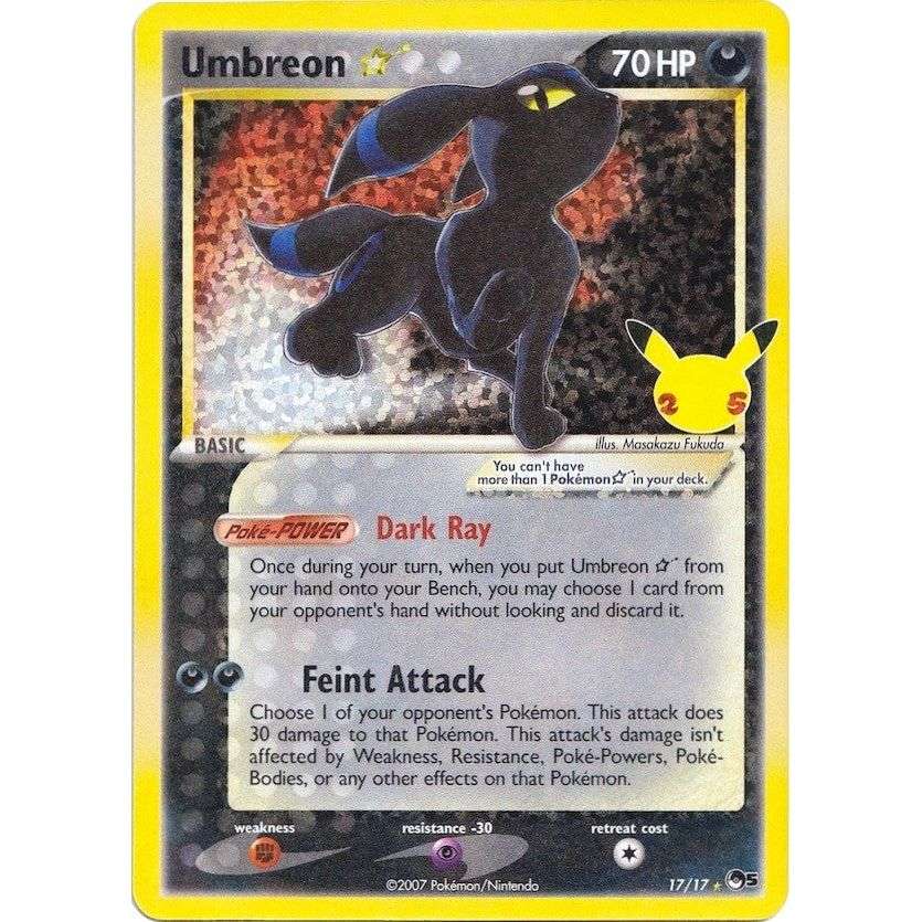 Umbreon Star (17/17) (CCC) - Premier Trading Cards