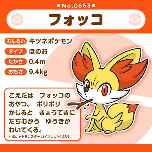 Pokémon Plush - Pokemon Fit - Fennekin (No.653) - Premier Trading Cards