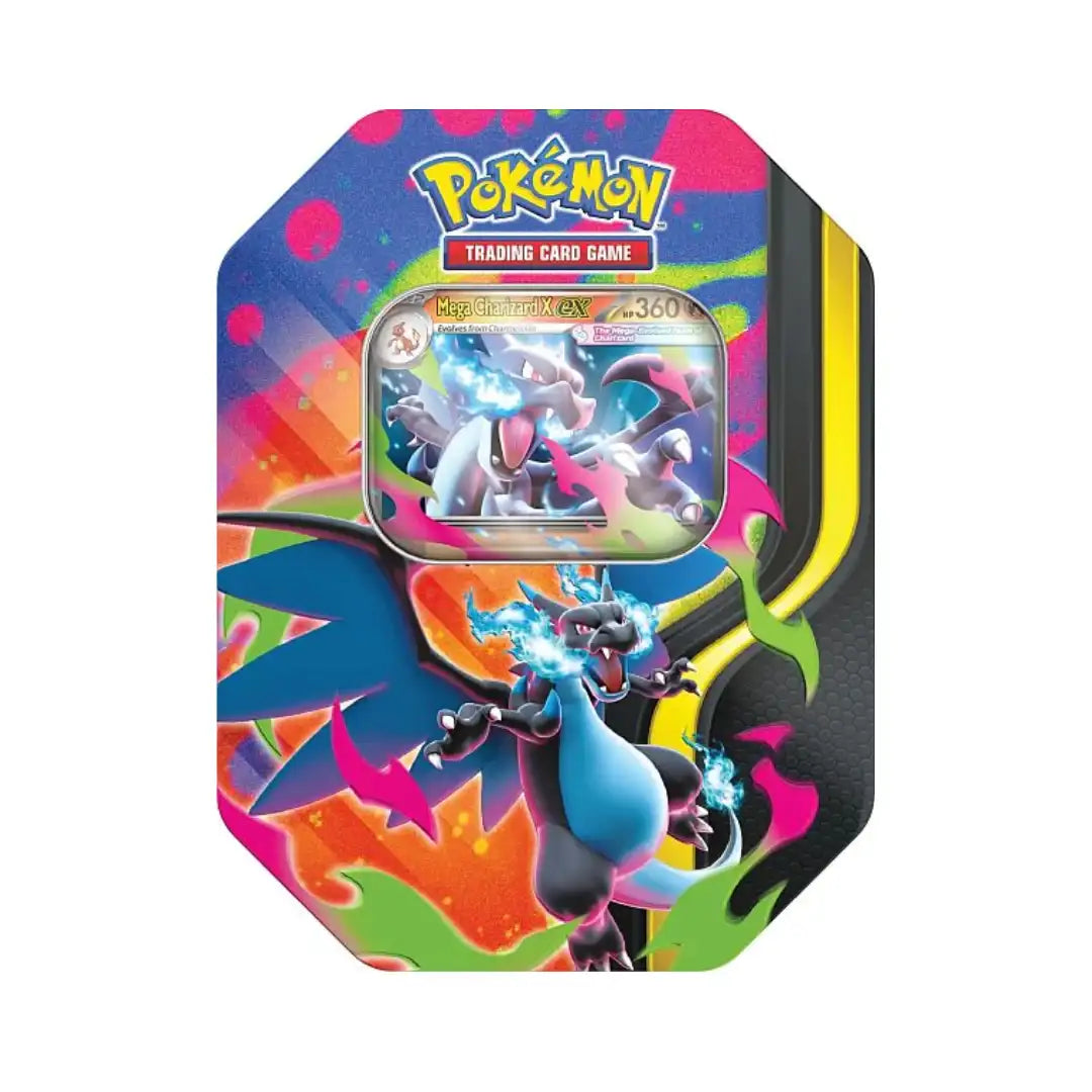 Pokémon TCG: Mega Charizard Tin (PRE-ORDER) - Premier Trading Cards