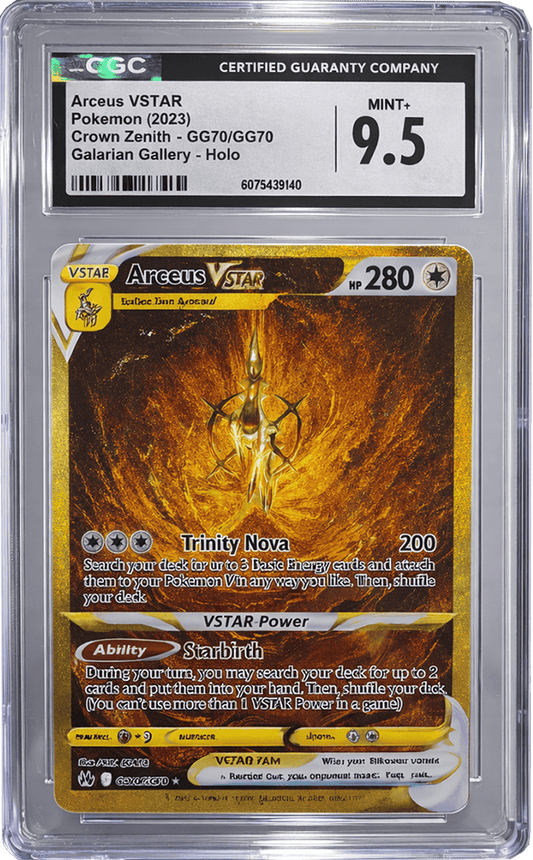 Pokemon TCG - Arceus VStar Crown Zenith Gold GG70 CGC 9.5 - Premier Trading Cards