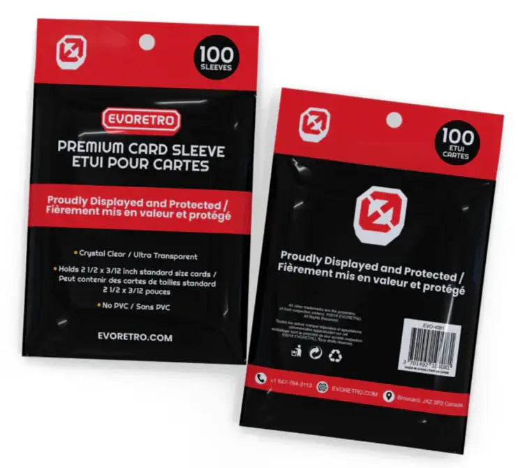 EVORETRO Card Penny Sleeves (100 Sleeves) - Premier Trading Cards