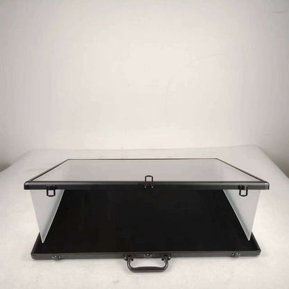 EVORETRO Lockable Showcase Display Case 36x24x1.65" Black – Secure & Stylish Storage for Collectibles - Premier Trading Cards