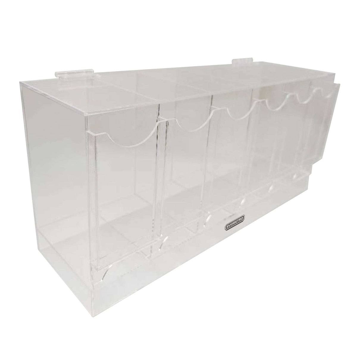 EVORETRO Acrylic Display Stand for Booster  DispenserPacks – Retail Counter Unit with Top Shelf - Premier Trading Cards