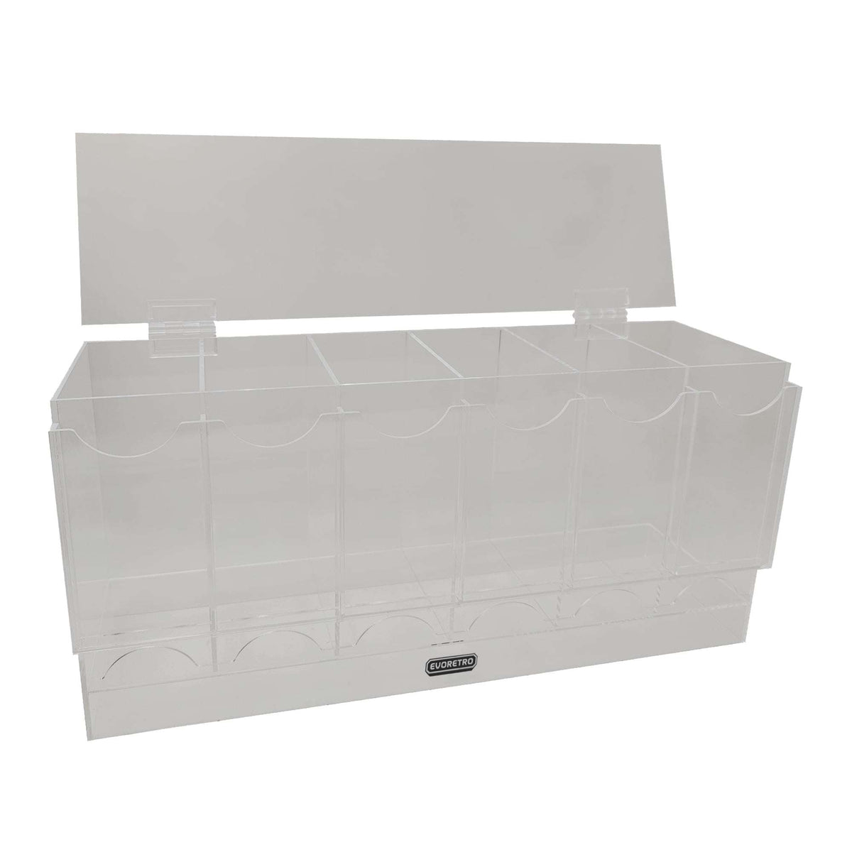 EVORETRO Acrylic Display Stand for Booster  DispenserPacks – Retail Counter Unit with Top Shelf - Premier Trading Cards