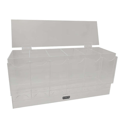 EVORETRO Acrylic Display Stand for Booster  DispenserPacks – Retail Counter Unit with Top Shelf - Premier Trading Cards