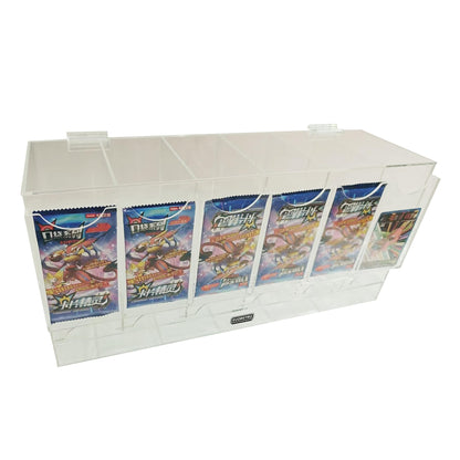 EVORETRO Acrylic Display Stand for Booster  DispenserPacks – Retail Counter Unit with Top Shelf - Premier Trading Cards