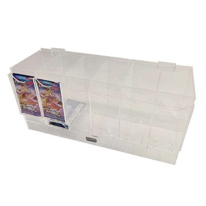 EVORETRO Acrylic Display Stand for Booster  DispenserPacks – Retail Counter Unit with Top Shelf - Premier Trading Cards