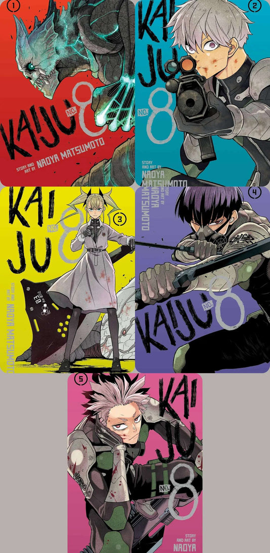 Kaiju No. 8 Season 1 Manga Set (Vol. 1-5) - Premier Trading Cards