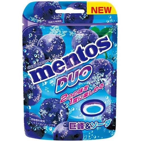 Mentos Duo Grape & Soda Peg 45g (Japan) - Premier Trading Cards