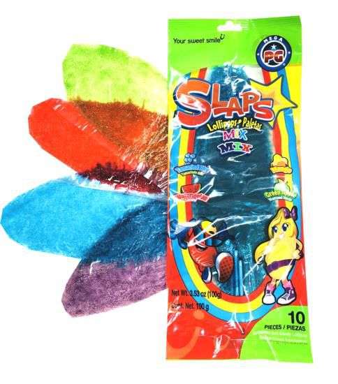 Slaps Lollipops Paletas Assorted Mexican Candy (3.53 oz Pack) - Premier Trading Cards