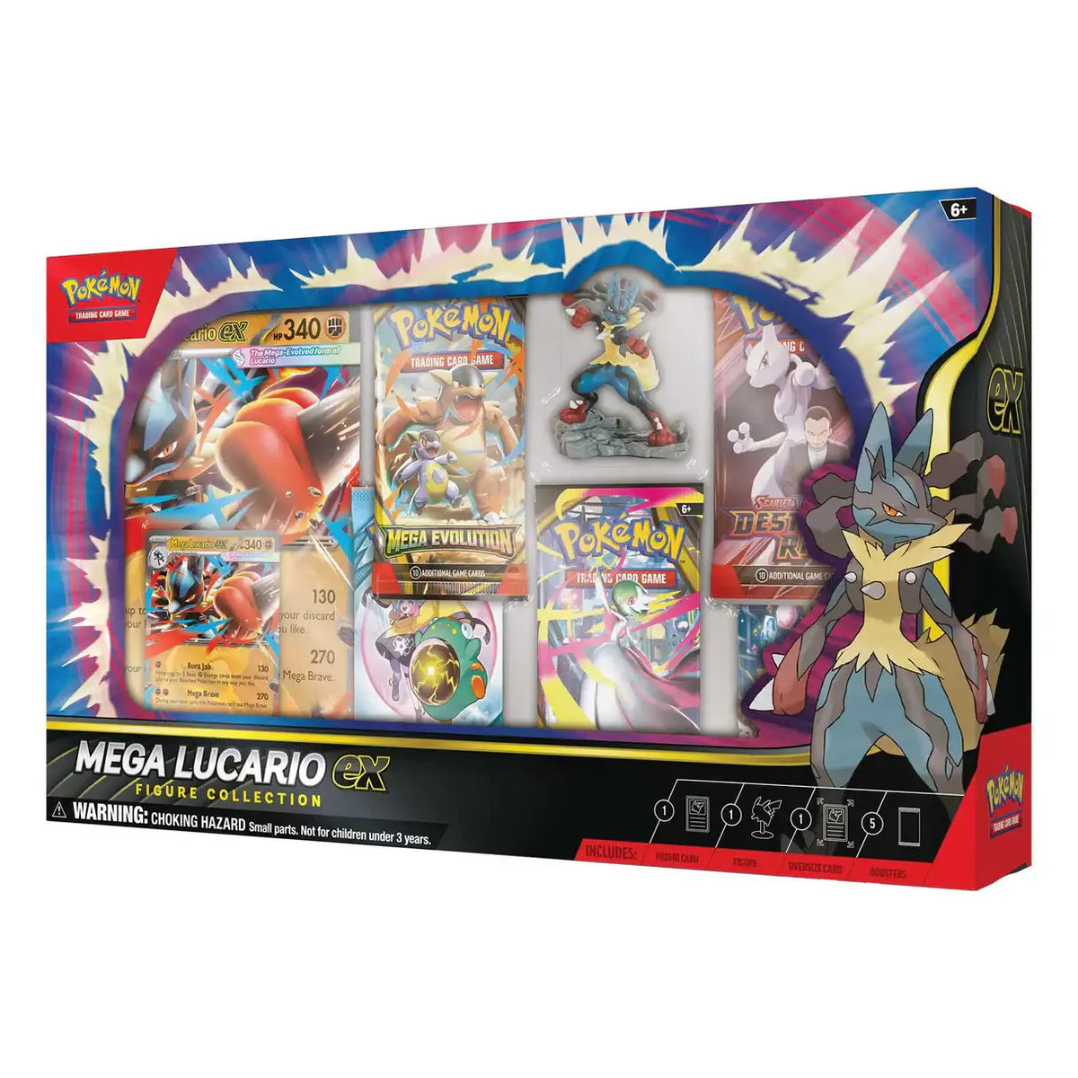 Pokémon TCG: Mega Lucario ex Figure Collection - Premier Trading Cards