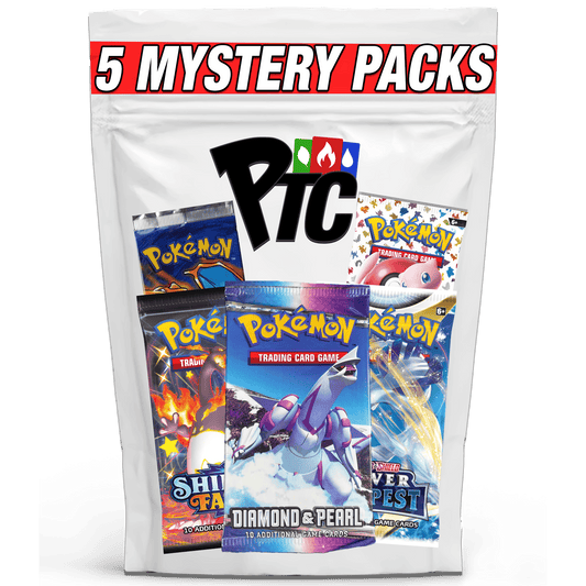 Premier Packs - 5 Pokémon Mystery Booster Packs (1995-2024) - Premier Trading Cards