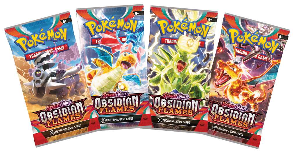 Scarlet and Violet Obsidian Flames - Pokémon Booster Pack + Promo - Premier Trading Cards