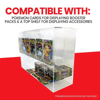 6-Slot Acrylic Booster Pack Dispenser