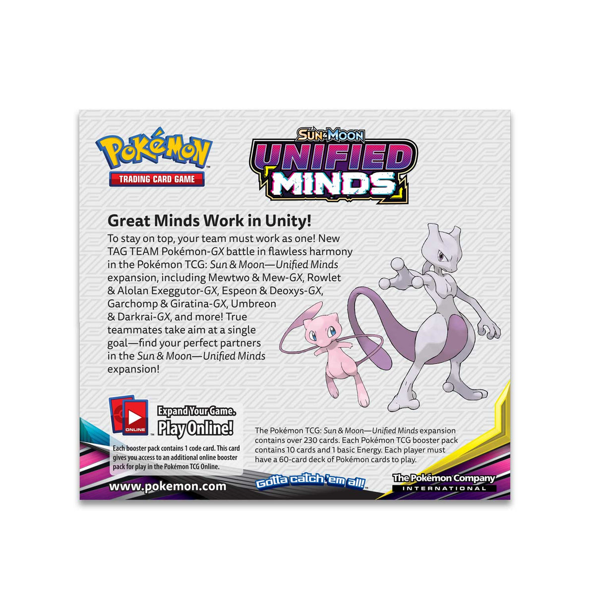 Pokémon TCG - Sun & Moon - Unified Minds - Booster Box