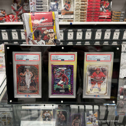 EVORETRO Acrylic Frame for PSA - 3 Slots - Premier Trading Cards
