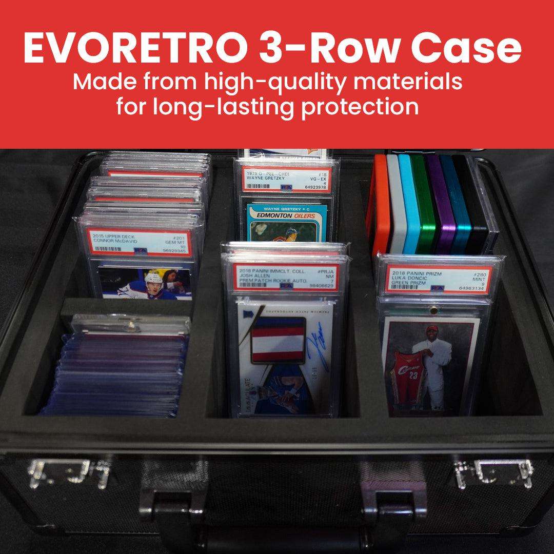 EVORETRO Graded Card Storage Box, TSA Lock - Premier Trading Cards