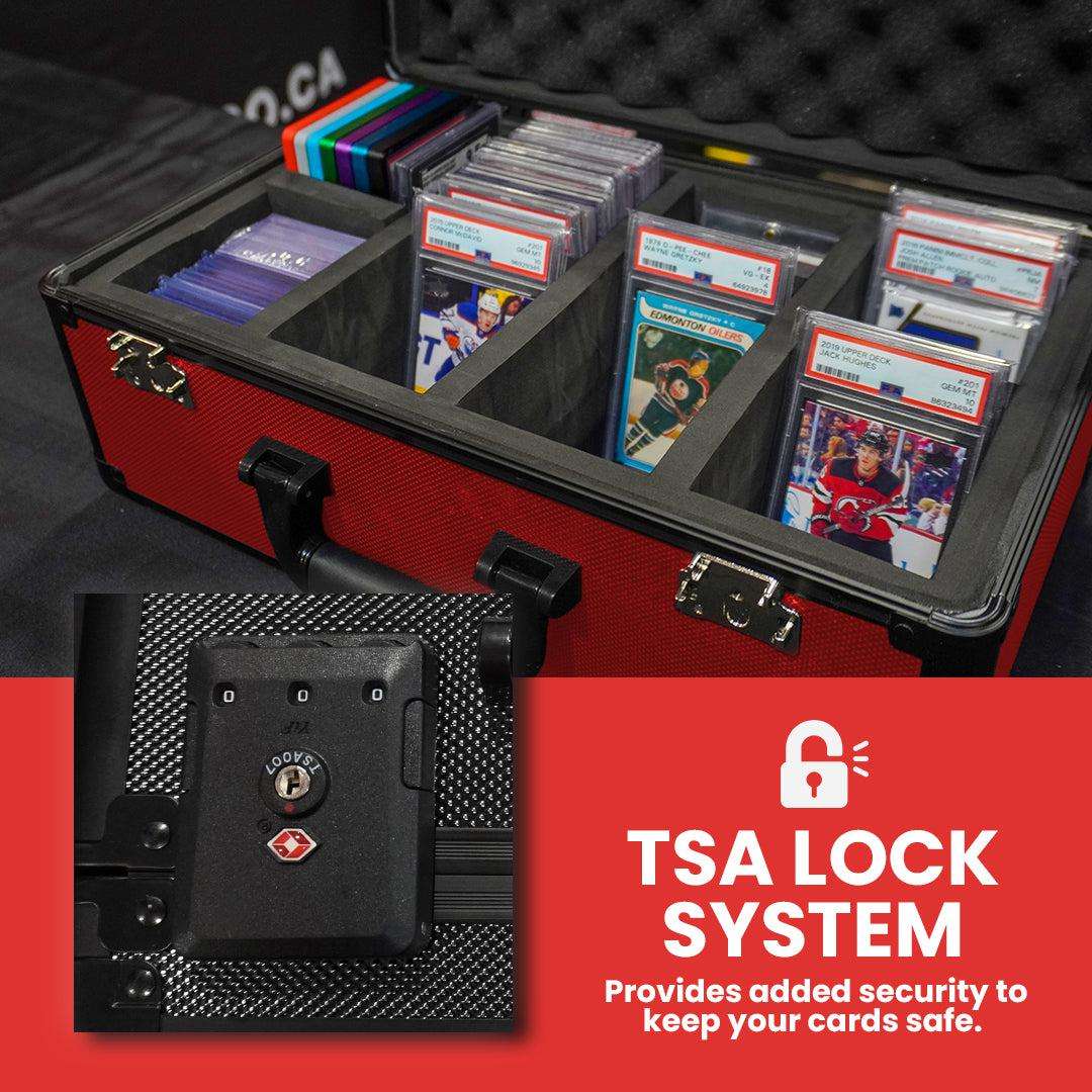 EVORETRO Graded Card Storage Box, TSA Lock - Premier Trading Cards