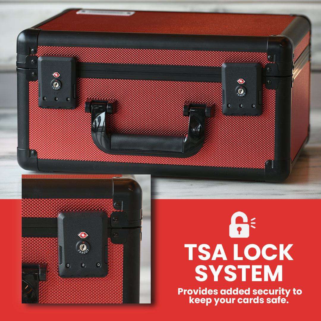 EVORETRO Graded Card Storage Box, TSA Lock - Premier Trading Cards