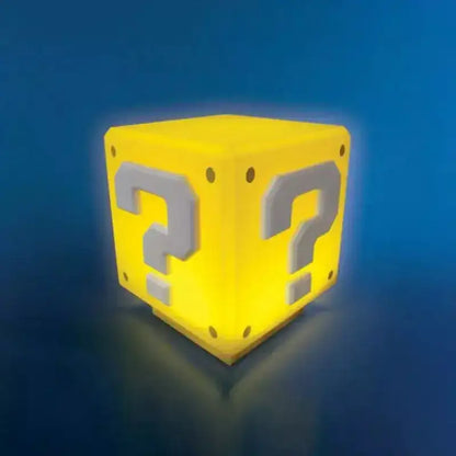 Mario "?" Cube Bedroom Bedside Lamp Home - Premier Trading Cards