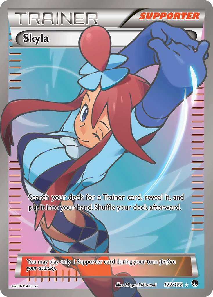 Skyla - 122/122 - Pokémon Full Art Ultra Rare - Premier Trading Cards