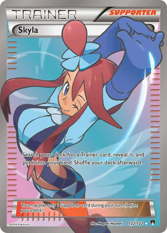 Skyla - 122/122 - Pokémon Full Art Ultra Rare - Premier Trading Cards