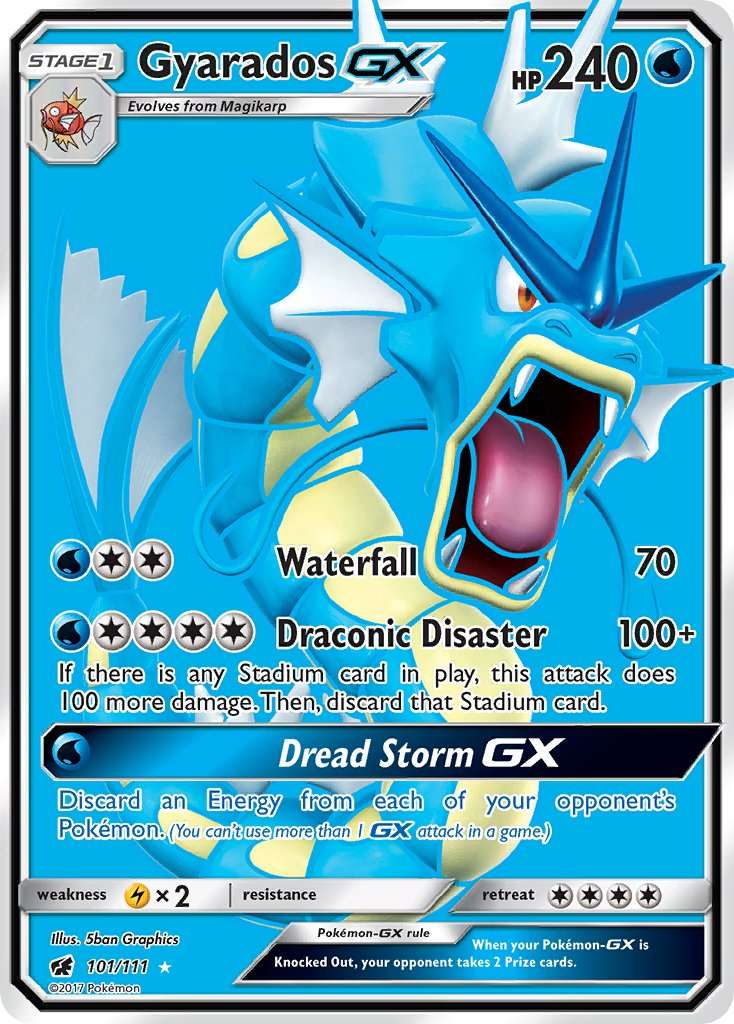 Gyarados GX - 101/111 - Mint Condition - Premier Trading Cards