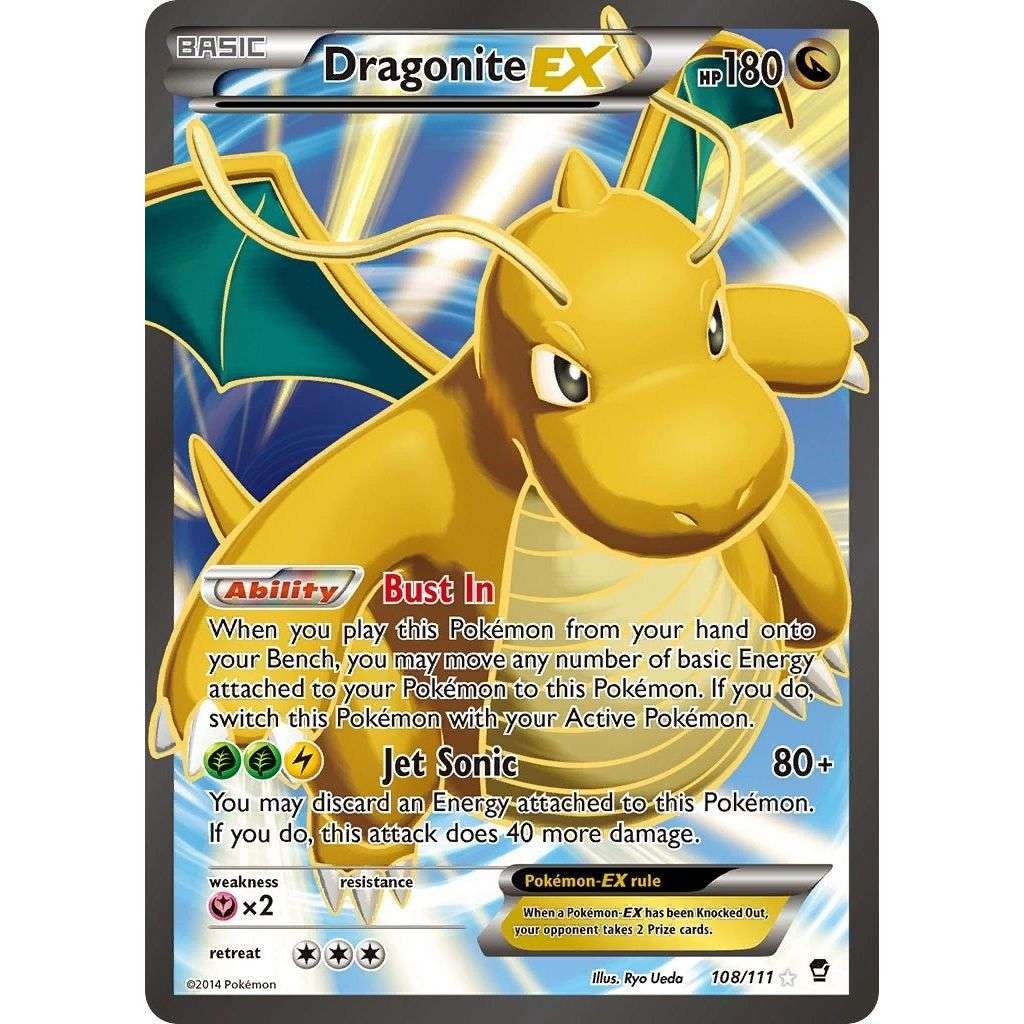 Dragonite EX (108 Full Art) (108/111) (FFI) - PTC Collectibles