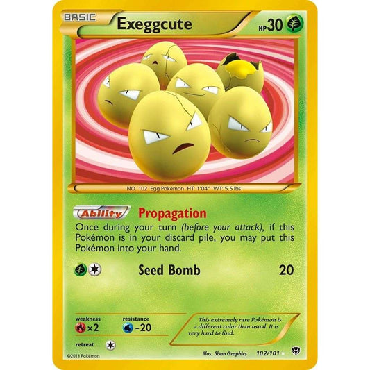 Exeggcute (102 Secret Rare) (102/101) (PLB) - PTC Collectibles