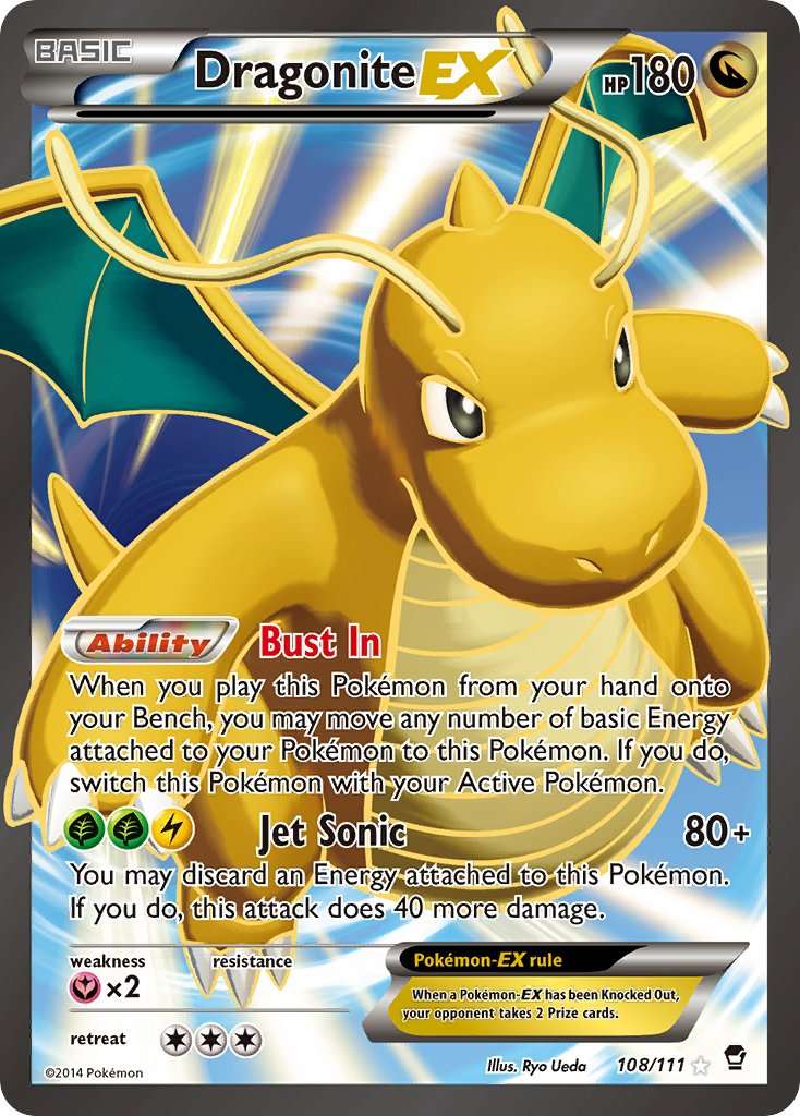 Dragonite EX (108/111) - Ultra Rare Holofoil - Premier Trading Cards